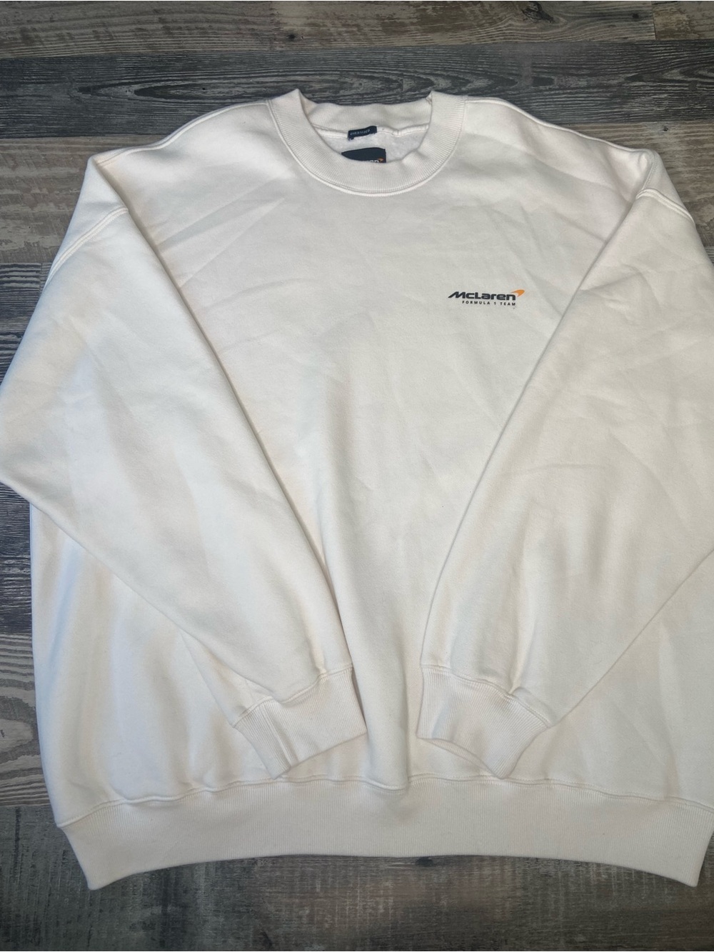 McLaren White Crewneck Sweatshirt - Men's